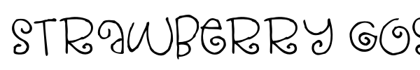 Strawberry Gossip font preview